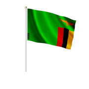Mini drapeau zambie à main en polyester pour festivités