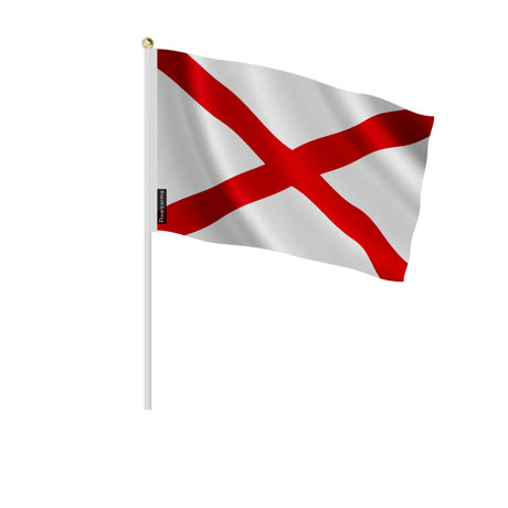 Mini drapeaux alabama polyester à tenir à la main fête