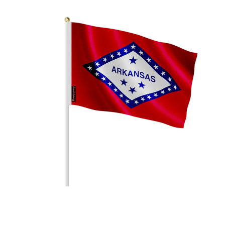 Mini drapeaux arkansas en polyester à tenir à la main