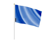 Mini drapeaux bleu violet à main en polyester pour fêtes