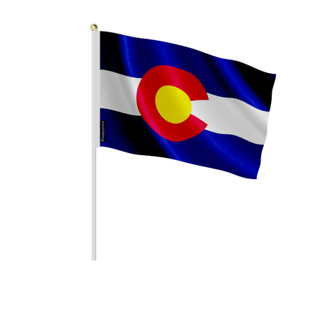 Mini drapeaux colorado en polyester pour célébrations nationales