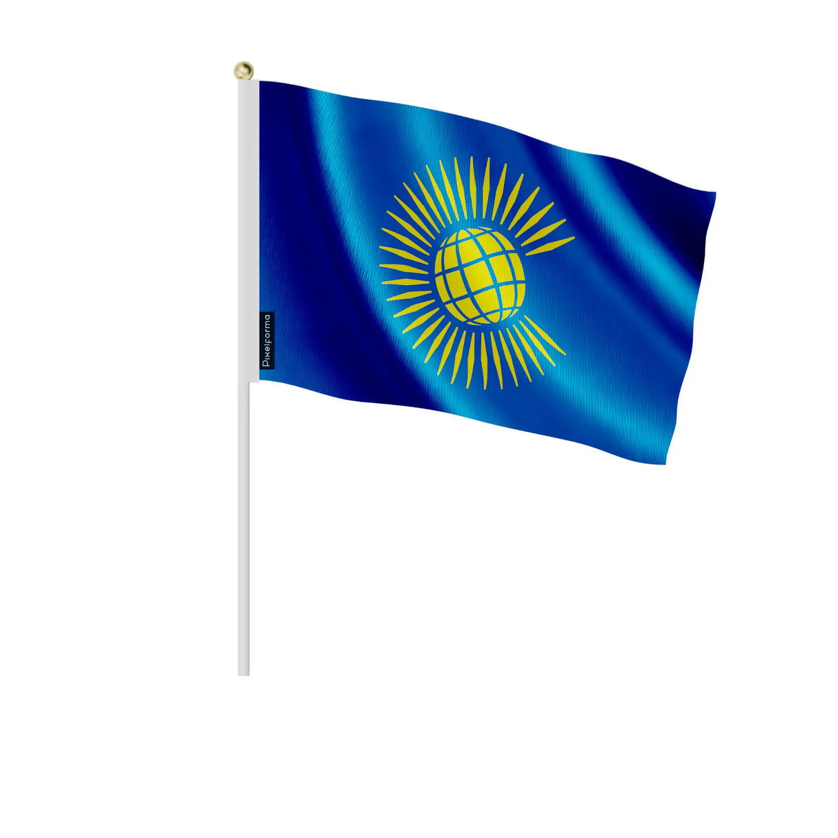 Mini drapeaux commonwealth en polyester à tenir à la main