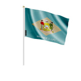 Mini drapeaux delaware en polyester à tenir à la main