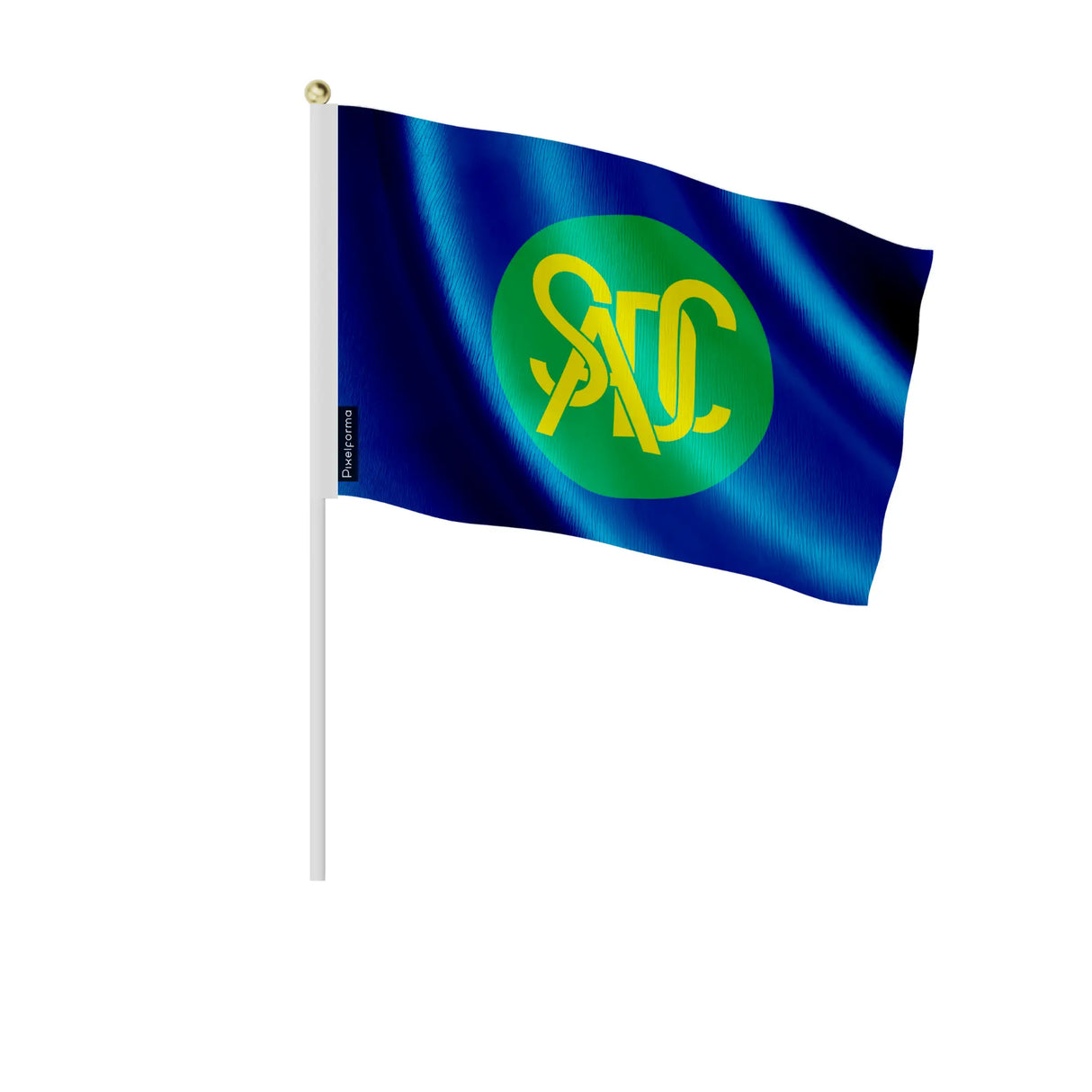 Mini drapeaux développement d’afrique australe polyester main
