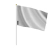 Mini drapeaux france gris clair en polyester à main