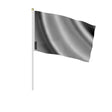 Mini drapeaux france gris foncé en polyester à main