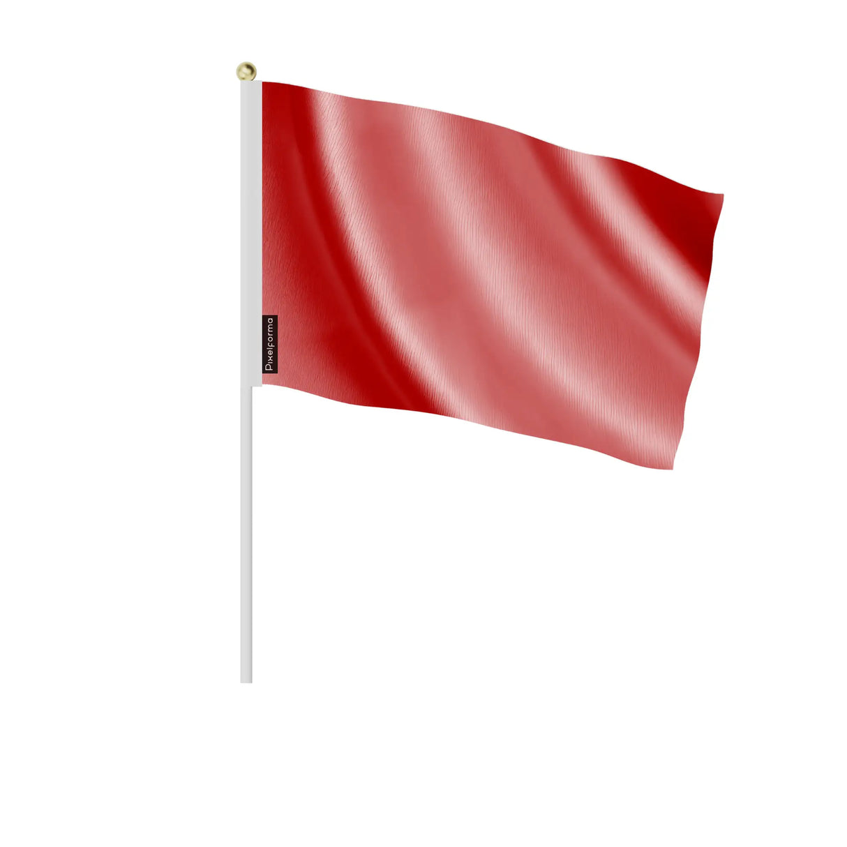Mini drapeaux france rouge clair à main en polyester