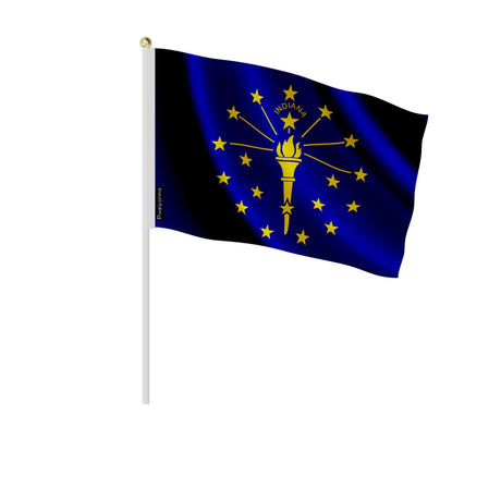 Mini drapeaux indiana en polyester pour décoration festive