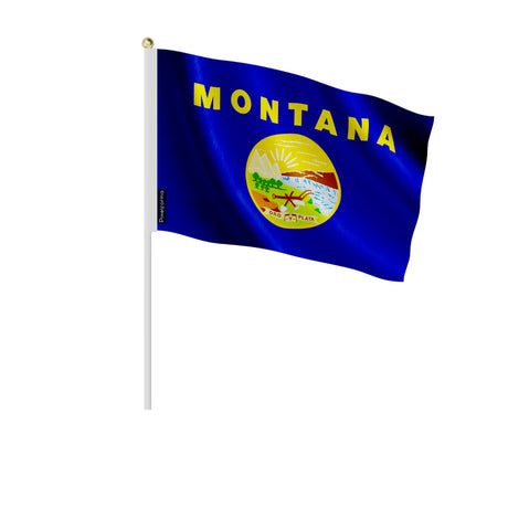 Mini drapeaux montana en polyester pour décorations festives