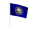 Mini drapeaux new hampshire en polyester à tenir à la main