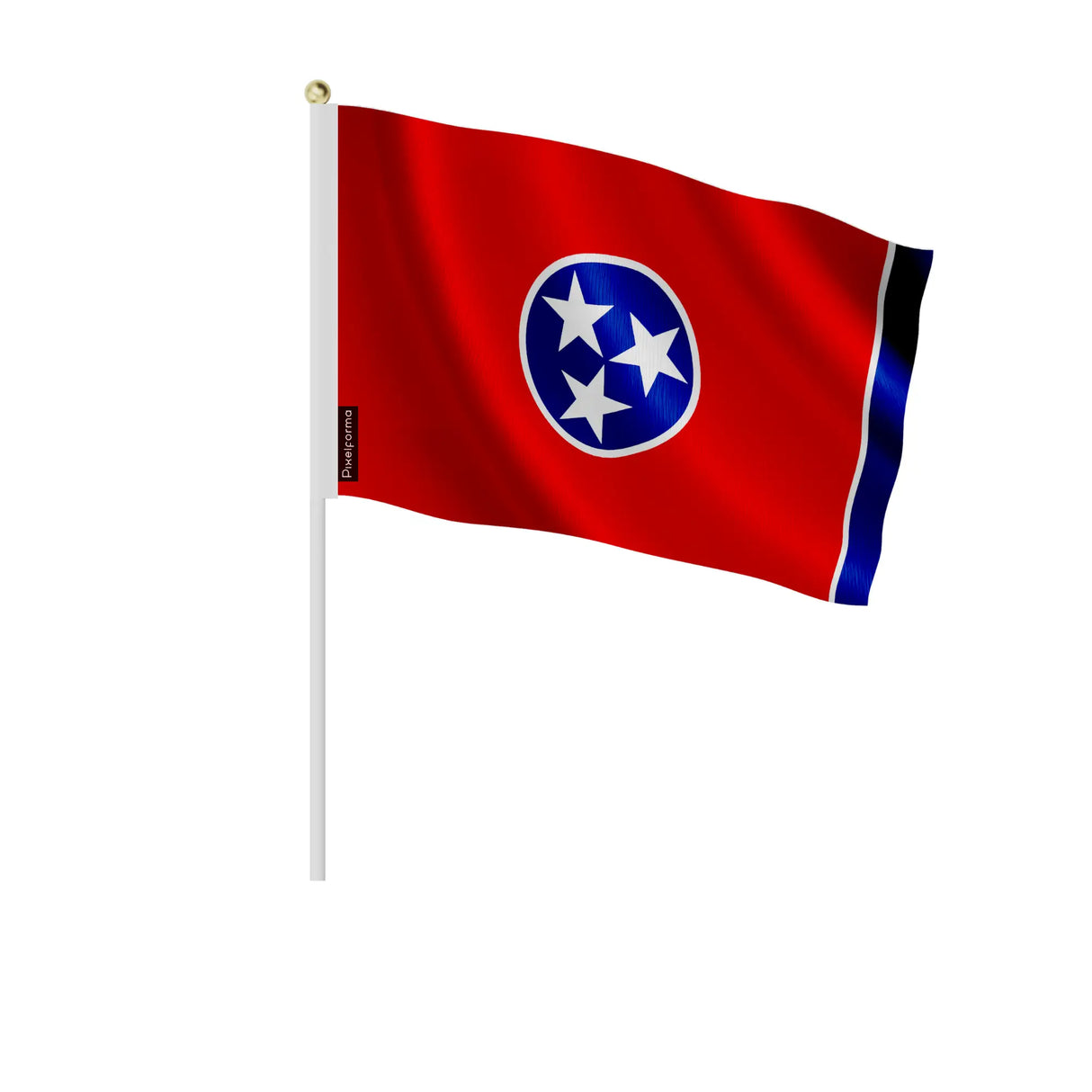 Mini drapeaux tennessee en polyester à tenir à la main
