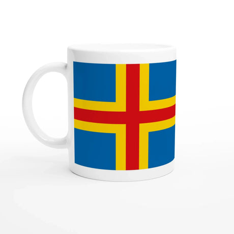 Mug drapeau åland en céramique pour boissons chaudes
