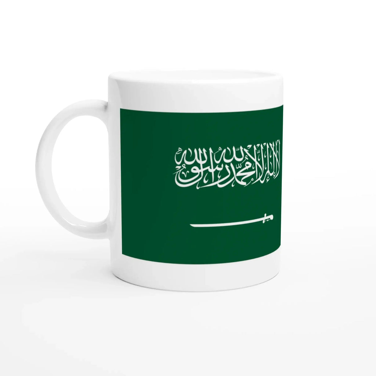 Mug drapeau arabie saoudite en céramique élégant