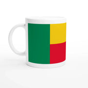 Mug drapeau bénin en céramique pour boisson chaude