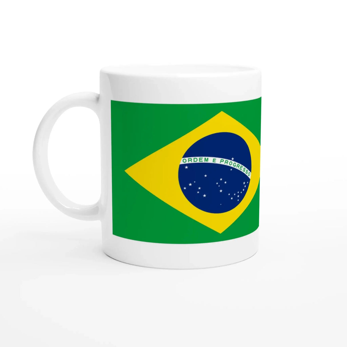 Mug drapeau brésil en céramique parfait pour boisson chaude