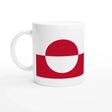 Mug drapeau groenland en céramique pour boissons chaudes