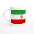 Mug drapeau iran céramique solide idéal boisson chaude