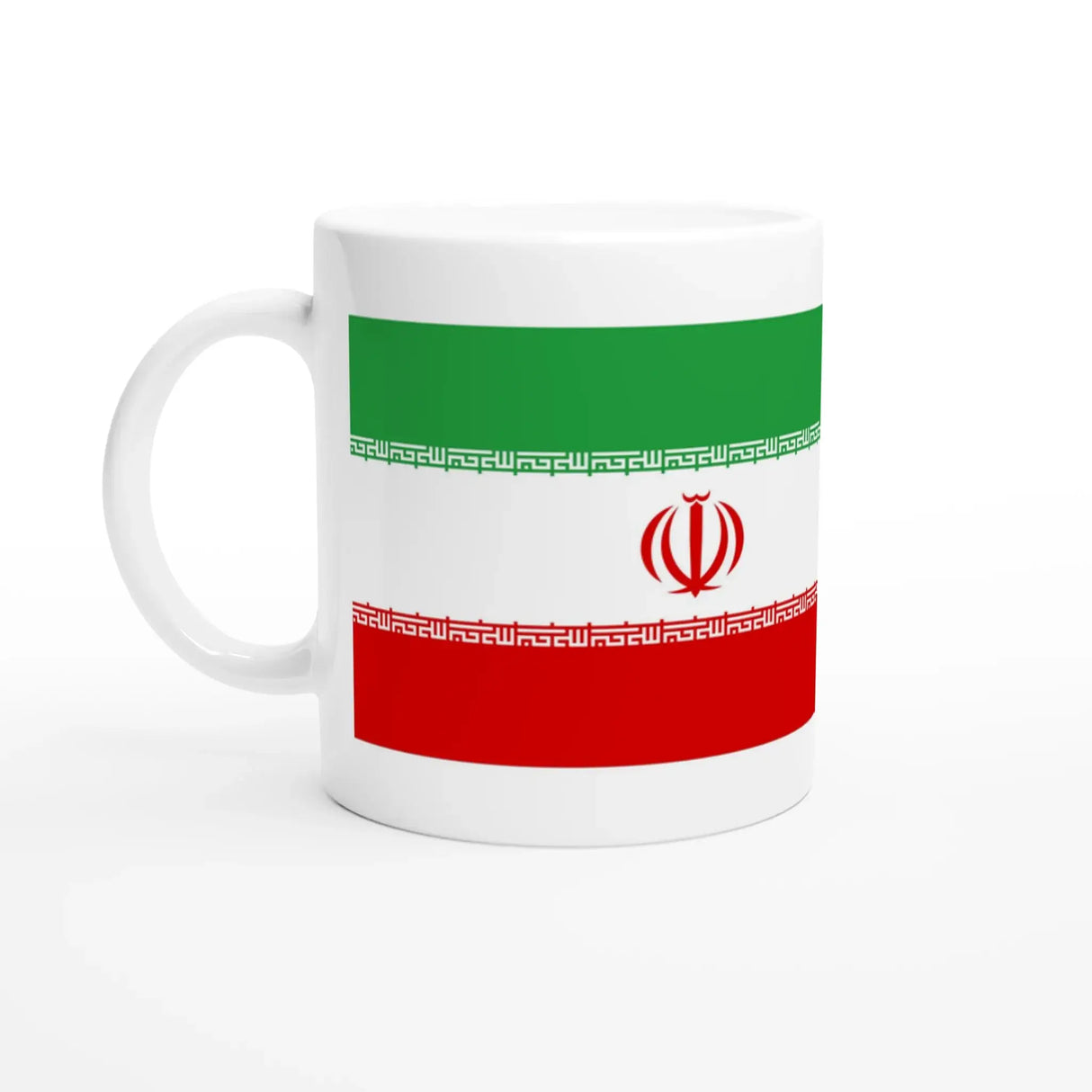 Mug drapeau iran céramique solide idéal boisson chaude
