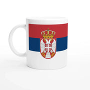Mug drapeau serbie en céramique idéal pour boissons chaudes