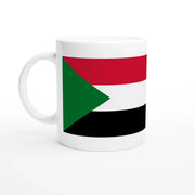 Mug drapeau soudan en céramique pour boissons chaudes