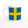 Mug drapeau suède en céramique pour boisson chaude
