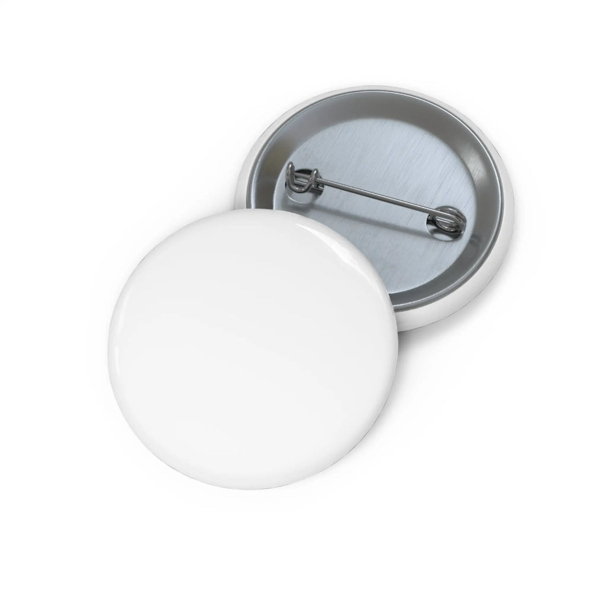 Pin’s drapeau blanc émail attache métal forme ronde