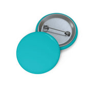 Pin’s drapeau bleu turquoise émail attache métal rond