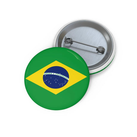 Pin’s drapeau brésil émail attache métal rond élégant