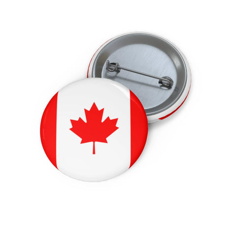 Pin’s drapeau canada émail attache métal rond élégant