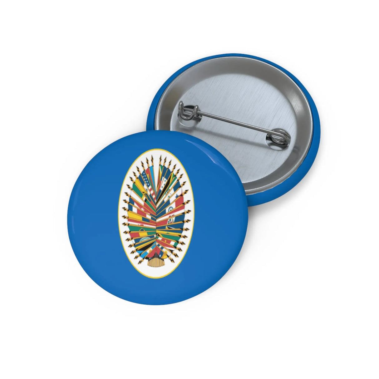 Pin’s drapeau états américains émail attache métal rond