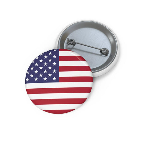 Pin’s drapeau états-unis émail attache métal rond