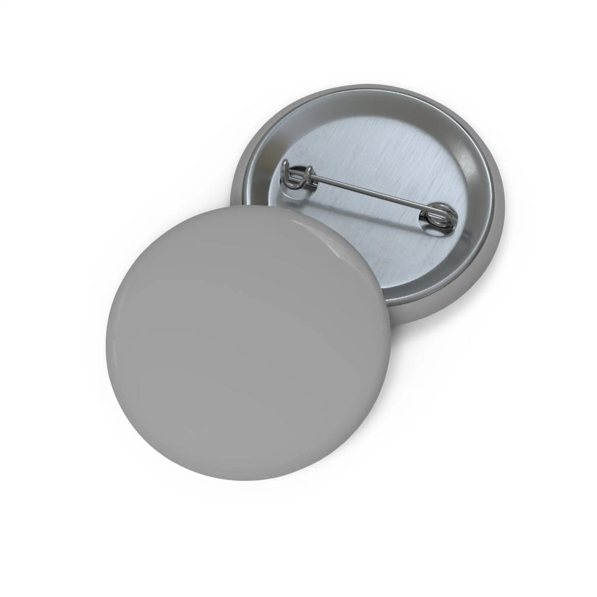 Pin’s drapeau gris émail rond attache métal élégant