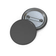 Pin’s drapeau gris noir émail attache métal élégant