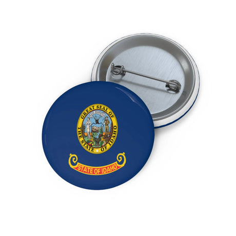 Pin’s drapeau idaho émail attache métal forme ronde