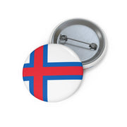 Pin’s drapeau îles féroé émail attache métal rond