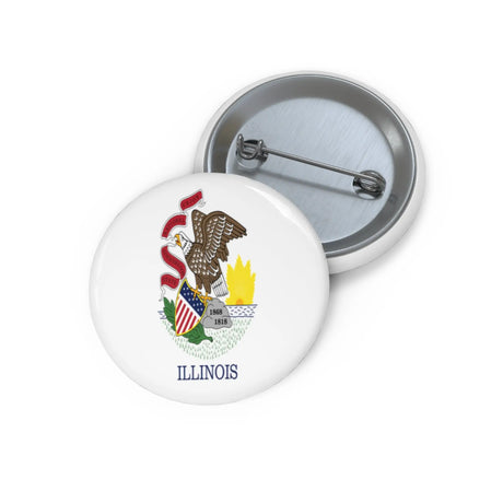 Pin’s drapeau illinois émail attache métal élégant