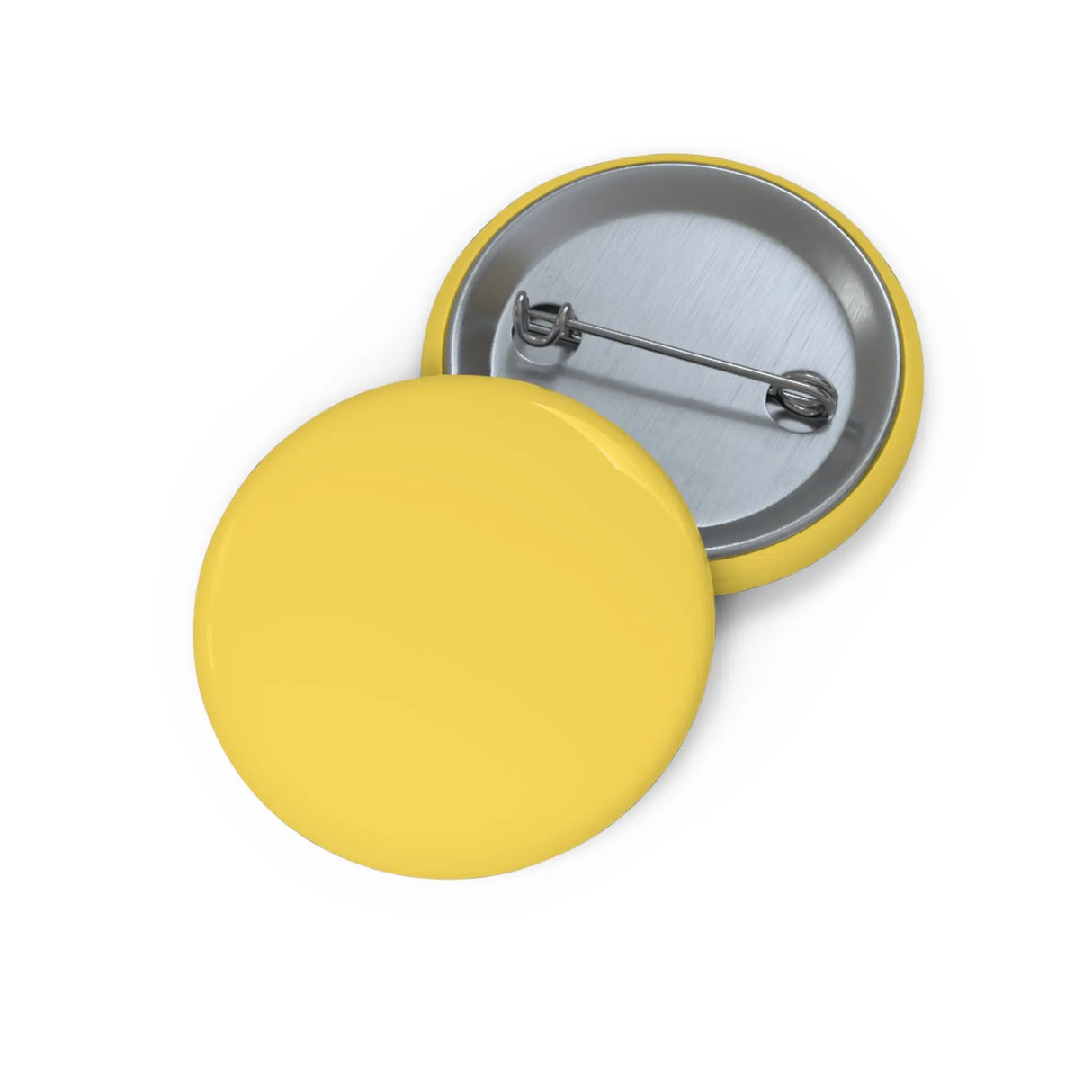 Pin’s drapeau jaune émail attache métal rond accessoire