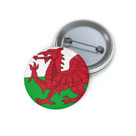 Pin’s drapeau pays de galles émail attache métal ronde