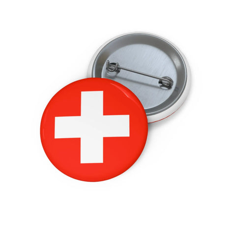 Pins drapeau suisse émail attache métal pour vêtements