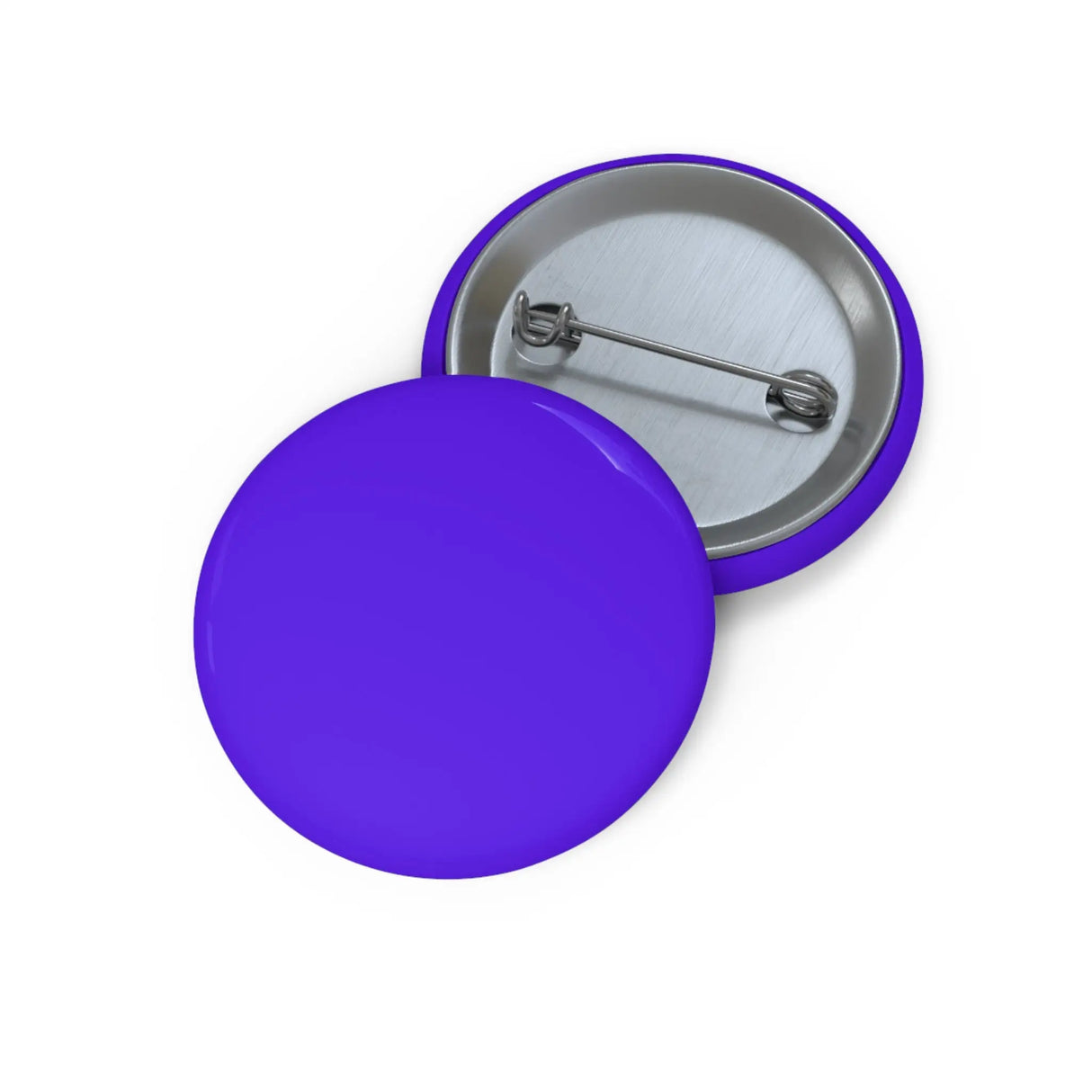 Pin’s drapeau violet foncé émail attache métal rond