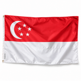 Drapeau de Singapour – Plusieurs Tailles – Polyester Résistant