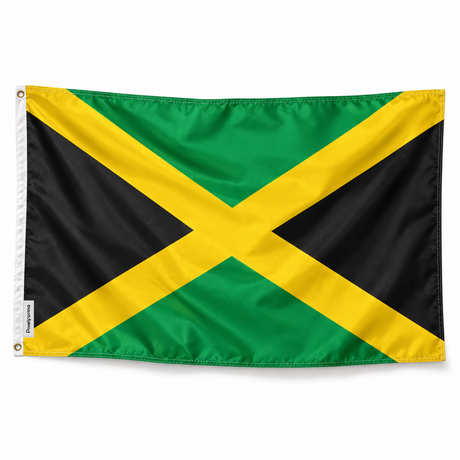 Drapeau de la Jamaïque – Plusieurs Tailles – Polyester Résistant