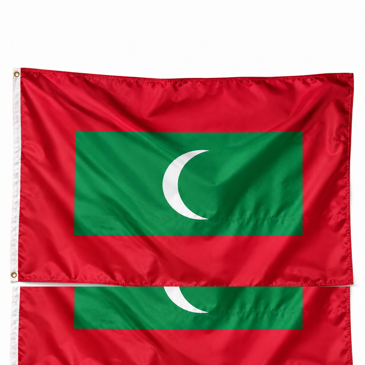 Drapeau des Maldives – Plusieurs Tailles – Polyester Résistant — photo réaliste IA