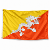 Drapeau du Bhoutan – Plusieurs Tailles – Polyester Résistant — photo réaliste IA