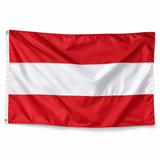 Drapeau de l'Autriche réaliste en polyester
