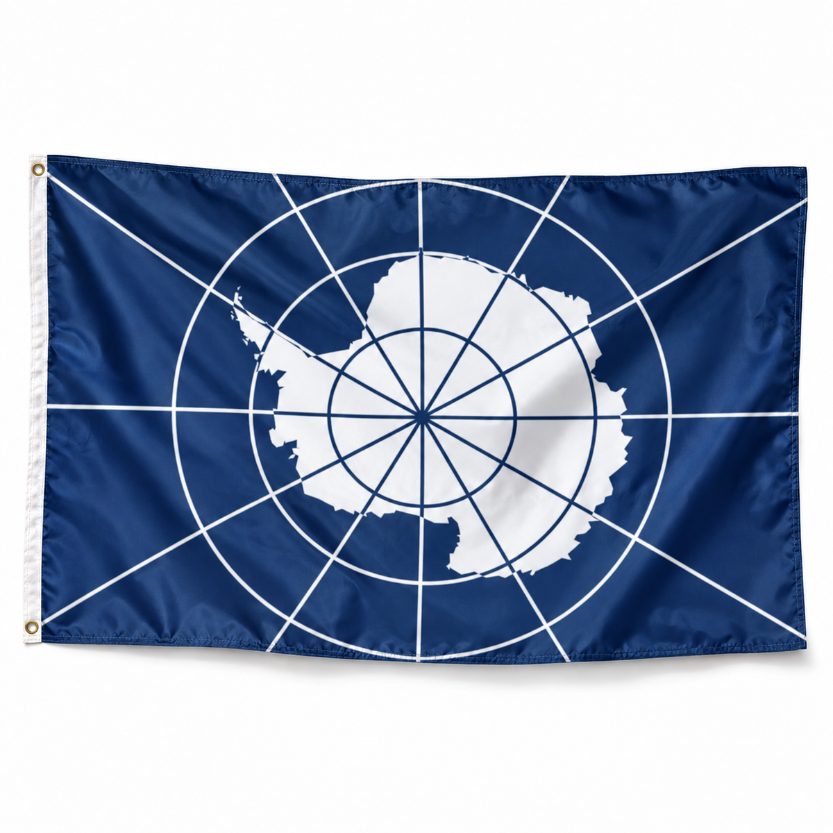 Drapeau de l'Antarctique – Plusieurs Tailles – Polyester Résistant — photo produit réaliste