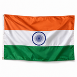 Drapeau de l'Inde – Plusieurs Tailles – Polyester Résistant — photo produit polyester réaliste