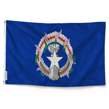 Drapeau l'Îles Mariannes Nord – Plusieurs Tailles – Polyester Résistant