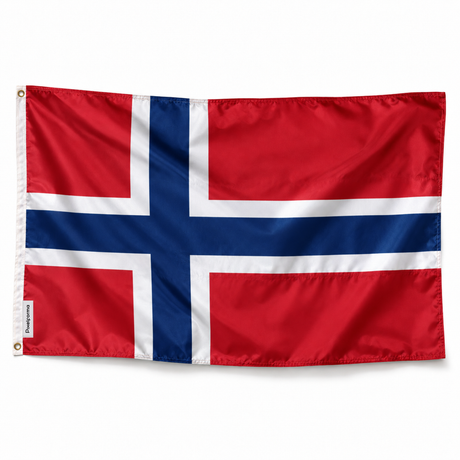 Drapeau de Svalbard et Jan Mayen – Plusieurs Tailles – Polyester Résistant