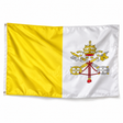 Drapeau du Vatican — photo produit réaliste en polyester